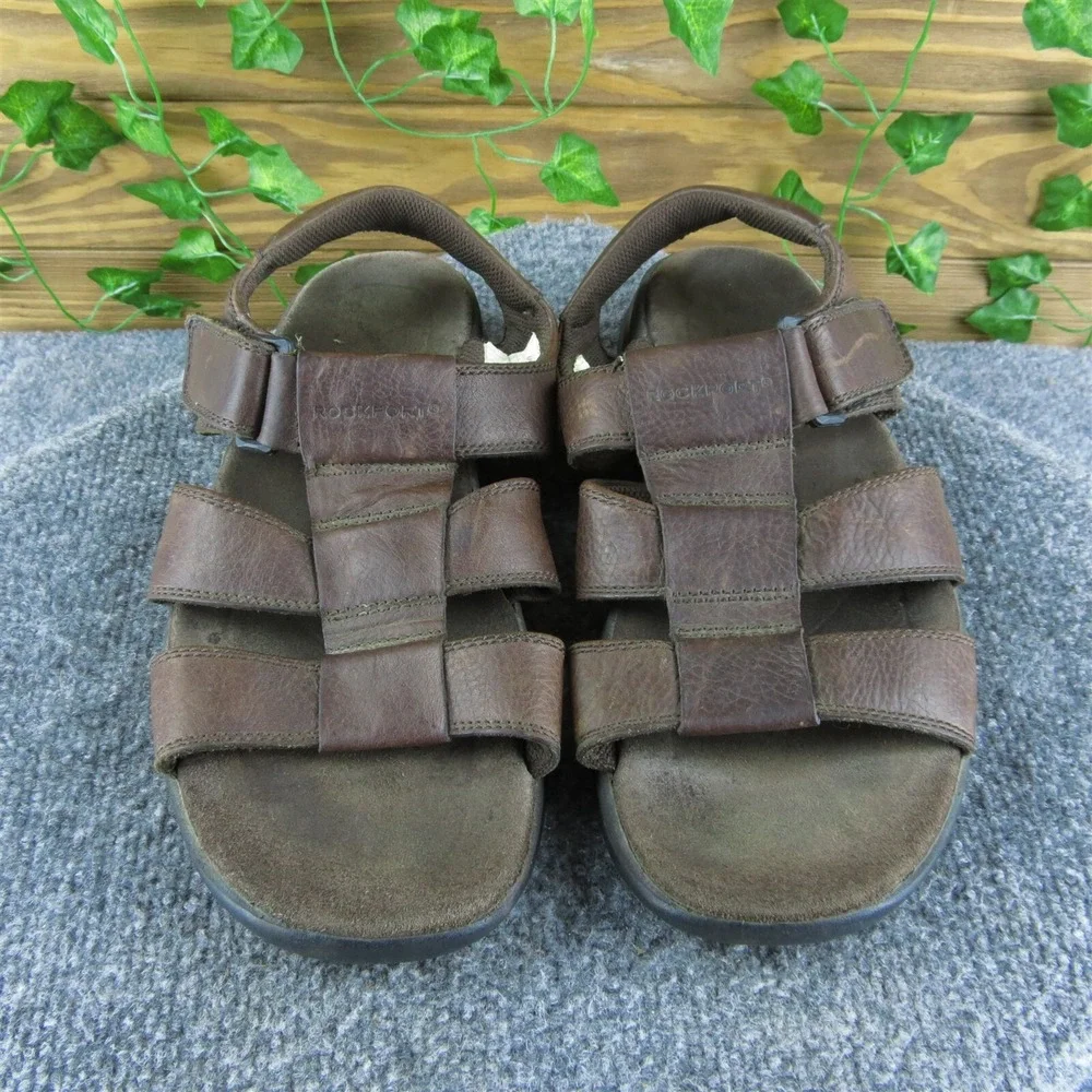 Rockport Men's Gladiator Brown Leather Size 10M Gently Used 2025‎
